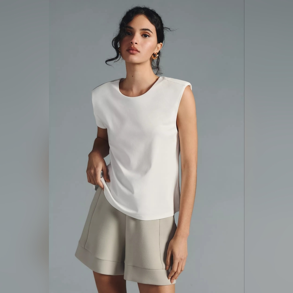 By Anthropologie Structured Sleeveless Top